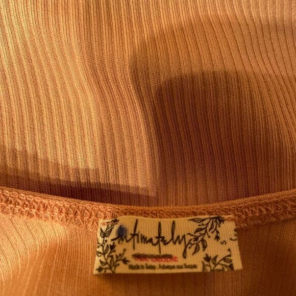 Free People Womens Mauve Lace First Call
Plunging V Neck  Bodysuit Size S - Picture 8 of 10